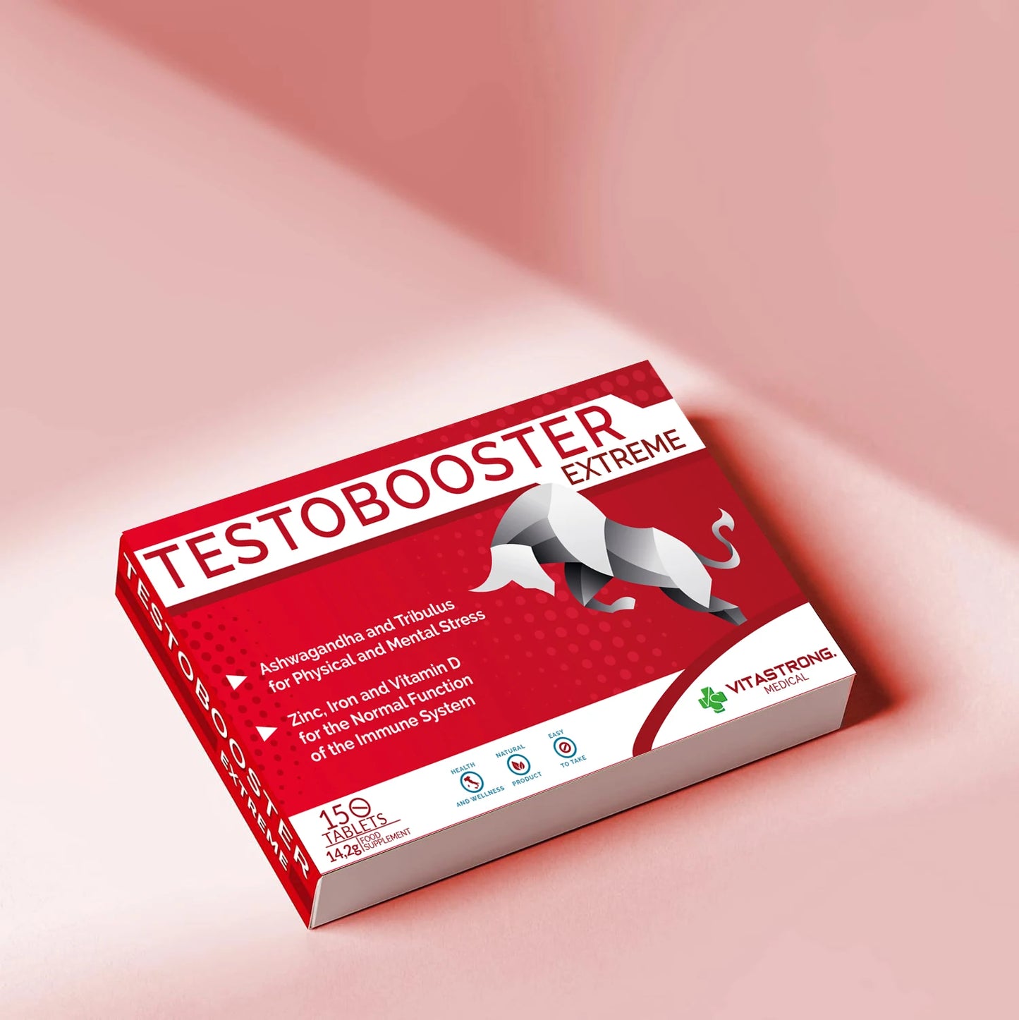 Testobooster Extreme Man Supplement By Vitastrong 100 Percent Natural Pocket Pack For Enhanced Performance And Vitality by Beauty Bae