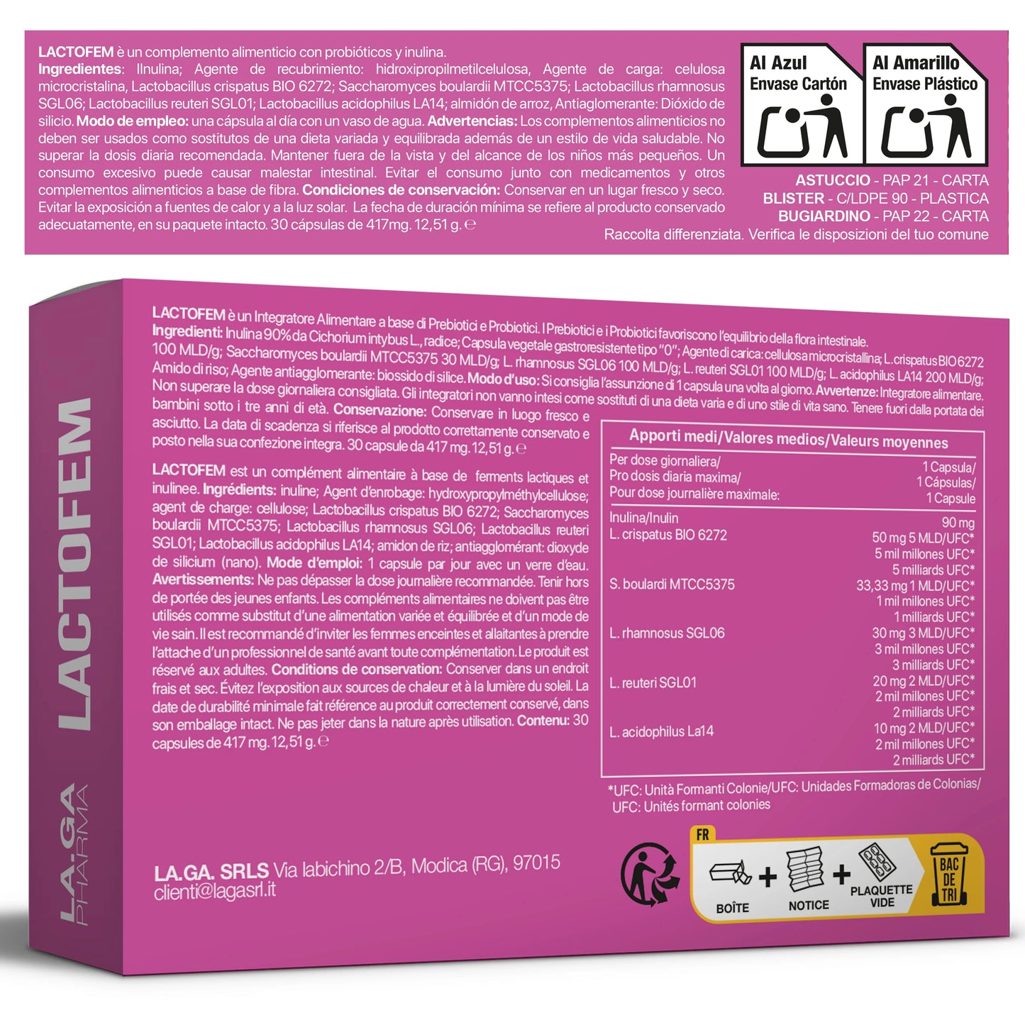 Vaginal Probiotics For Women High Dosage Lactobacillus Reuteri Rhamnosus GG Crispatus Saccharomyces Boulardii 30 Capsules by Beauty Bae