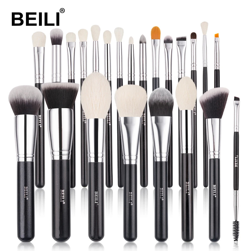 BEILI 30pc Goat Hair Brushes - Beauty Bae