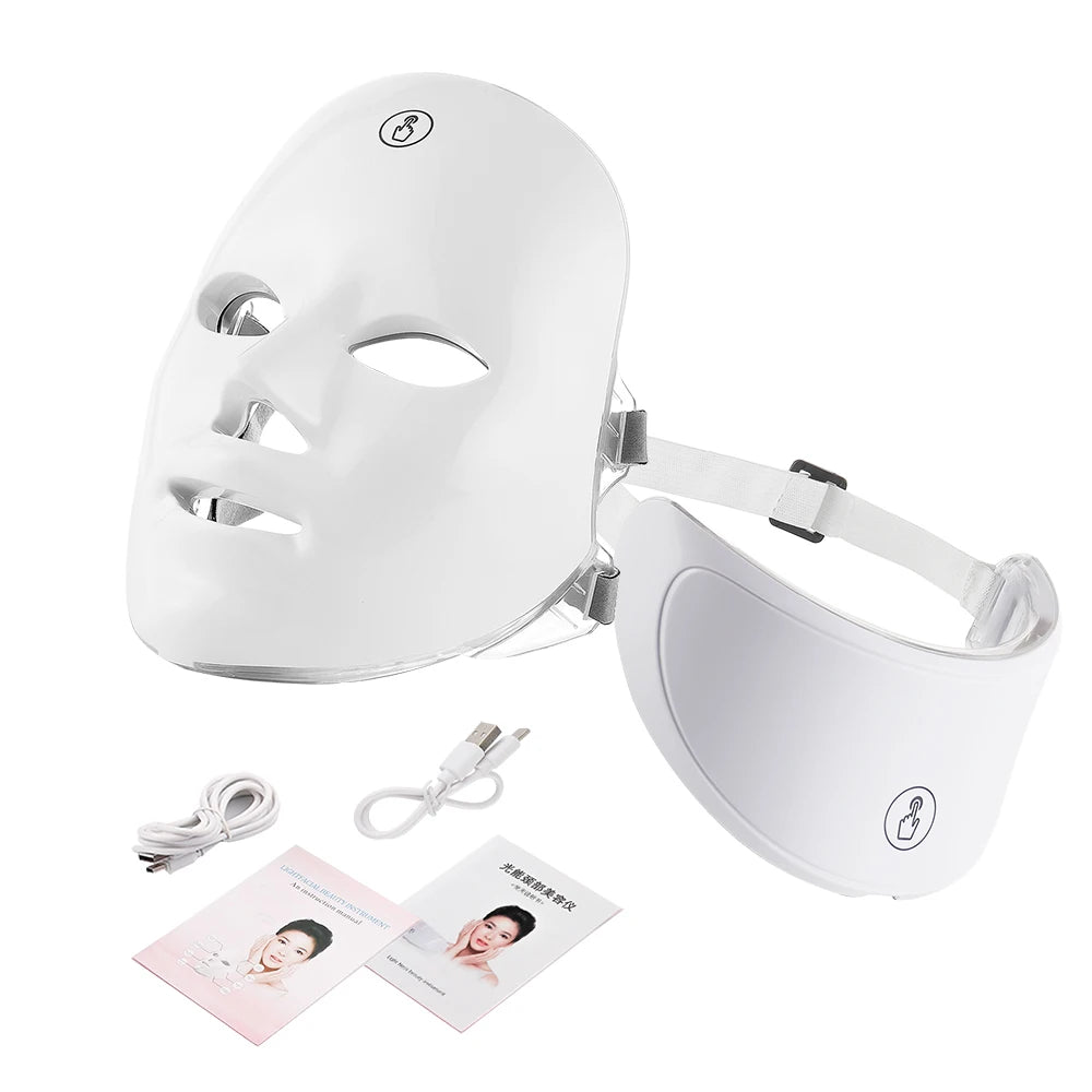 LED Face Neck Tightening Mask - Beauty Bae