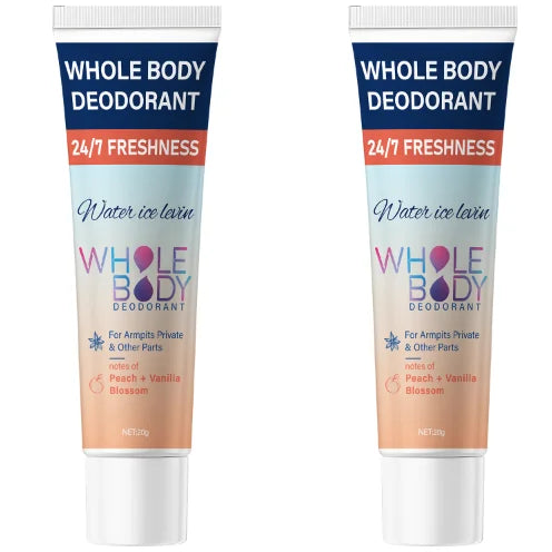 Whole Body Deodorant Cream Peach Vanilla Blossom Moisturizing Hydrates And Protects Skin Unisex by Beauty Bae