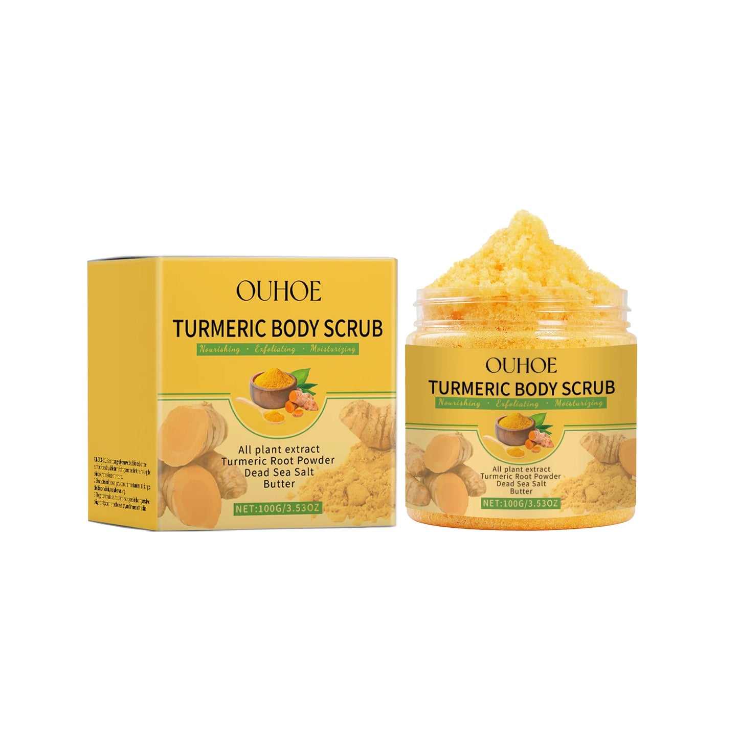 Turmeric Sea Salt Scrub 100g - Beauty Bae