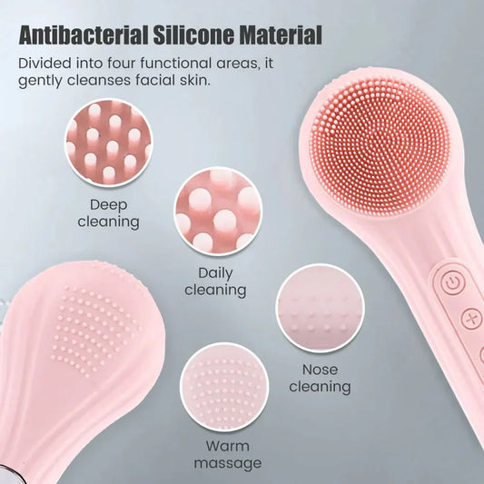 Sonic Facial Cleansing Brush Deep Pore Exfoliator for Clear, Radiant Skin.