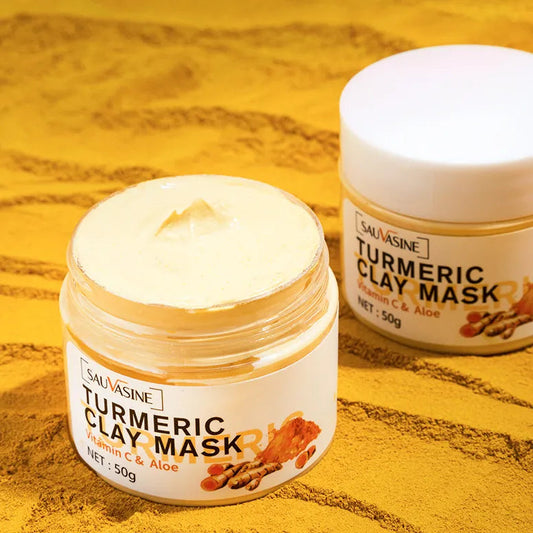 Turmeric Vitamin C Face Mask Brightening Treatment for Glowing Skin.