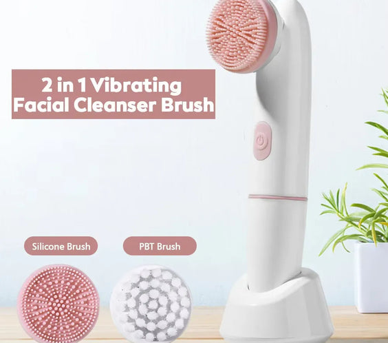 Sonic Silicone Facial Cleansing Brush	Deep Pore Exfoliator for a Vibrant Glow.