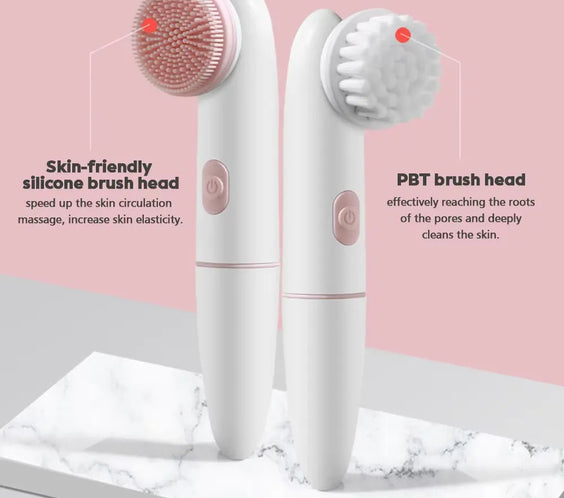 Sonic Silicone Facial Cleansing Brush	Deep Pore Exfoliator for a Vibrant Glow.