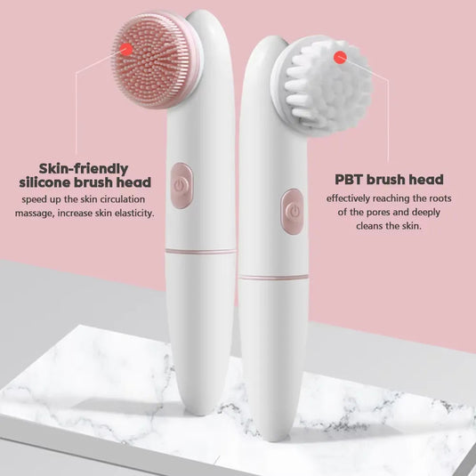 Sonic Silicone Facial Cleansing Brush	Deep Pore Exfoliator for a Vibrant Glow.