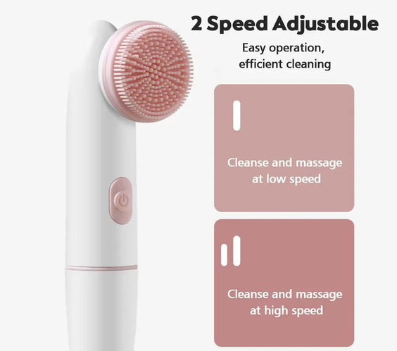 Sonic Silicone Facial Cleansing Brush	Deep Pore Exfoliator for a Vibrant Glow.