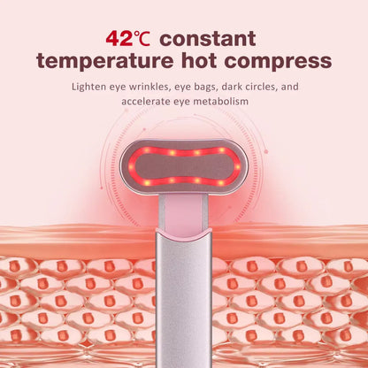 Heated Vibrating Eye Massager Pen	Reduce Dark Circles, Puffiness & Fine Lines.