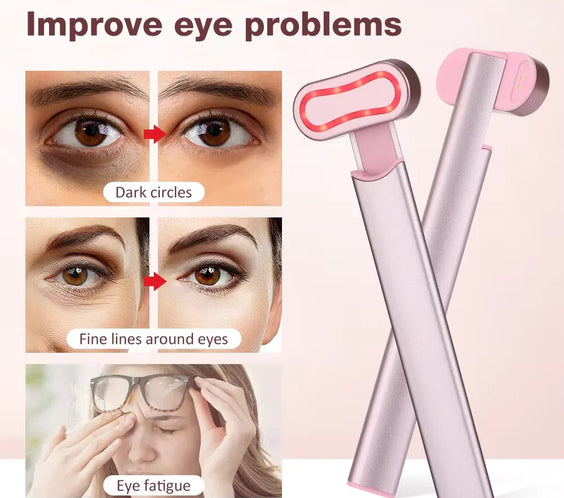 Heated Vibrating Eye Massager Pen	Reduce Dark Circles, Puffiness & Fine Lines.