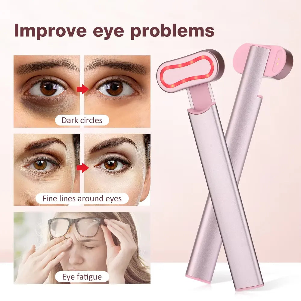 Heated Vibrating Eye Massager Pen	Reduce Dark Circles, Puffiness & Fine Lines.