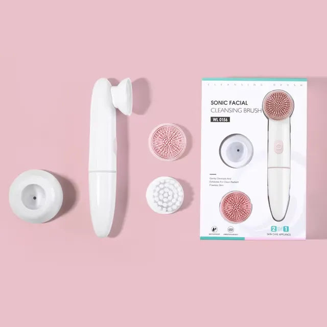 Sonic Silicone Facial Cleansing Brush	Deep Pore Exfoliator for a Vibrant Glow.