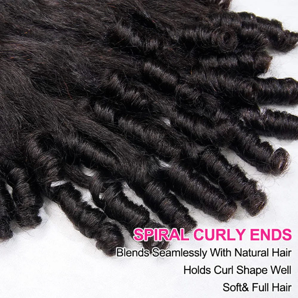 Kinky Straight Burmese Curly Half Wig Glueless Wear And Go 3 In 1 With Drawstring 30 Inch Length by Beauty Bae