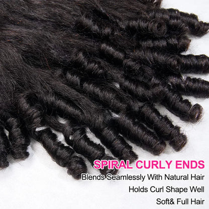 Kinky Straight Burmese Curly Half Wig Glueless Wear And Go 3 In 1 With Drawstring 30 Inch Length by Beauty Bae