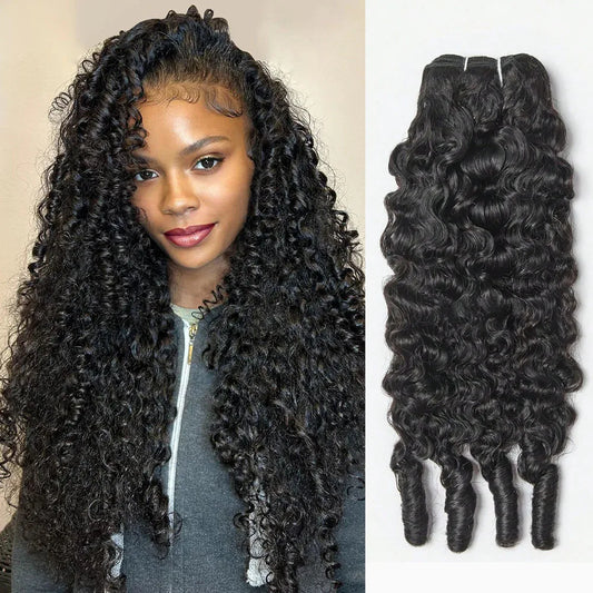 Burmese Curly 100 Percent Human Hair Bundles Deep Wave Weave Remy Vietnamese Hair Extension Machine Double Weft by Beauty Bae