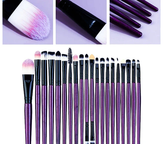 20pc Synthetic Makeup Brushes