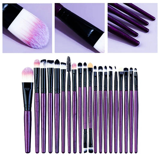 20pc Synthetic Makeup Brushes