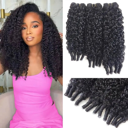 Burmese Curly 100 Percent Human Hair Bundles Deep Wave Weave Remy Vietnamese Hair Extension Machine Double Weft by Beauty Bae