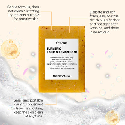 Turmeric Lemon Face Bar 100g - Beauty Bae