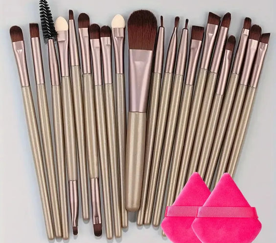20pc Synthetic Makeup Brushes