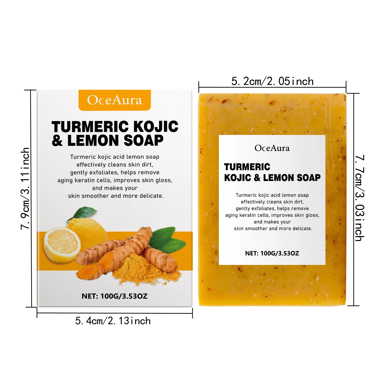 Turmeric Lemon Face Bar 100g