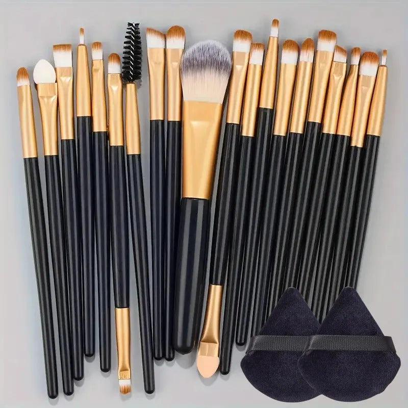 20pc Synthetic Makeup Brushes - Beauty Bae