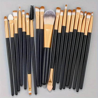 20pc Synthetic Makeup Brushes - Beauty Bae