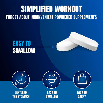 Vitastrong Creatine Monohydrate Tablets 3000 Mg GMO Free 120 Count For Pre Intra And Post Workout by Beauty Bae