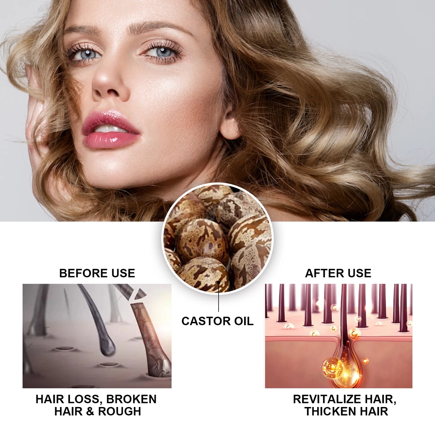 Castor Oil Hair Thickener 30ml - Beauty Bae