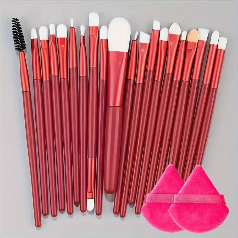 20pc Synthetic Makeup Brushes - Beauty Bae