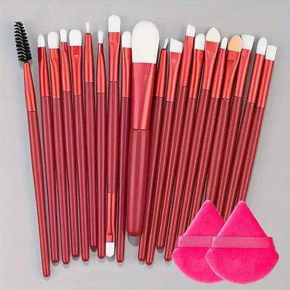 20pc Synthetic Makeup Brushes - Beauty Bae