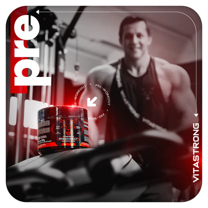 Vegan Pre Workout Powder 300g With L Citrulline Beta Alanine Caffeine Taurine AstraGin Orange Flavor 24 Servings by Beauty Bae