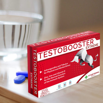 Testobooster Extreme Man Supplement By Vitastrong 100 Percent Natural Pocket Pack For Enhanced Performance And Vitality by Beauty Bae