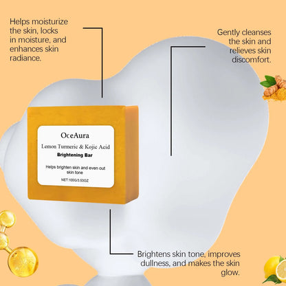 Turmeric Kojic Lemon Soap 100g - Beauty Bae