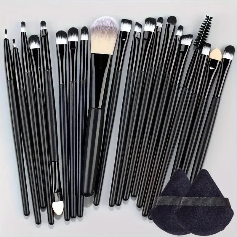 20pc Synthetic Makeup Brushes - Beauty Bae