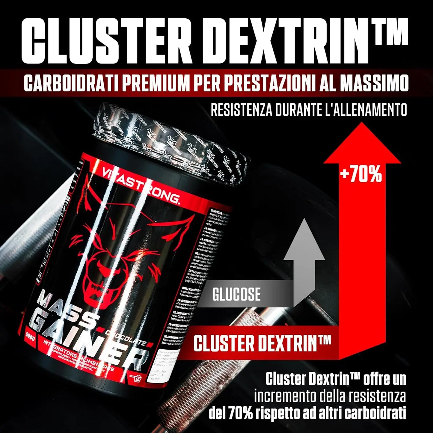 Vitastrong Mass Gainer Protein Powder With Creatine Monohydrate For Hardgainers High Calorie Muscle Mass For Men Women by Beauty Bae