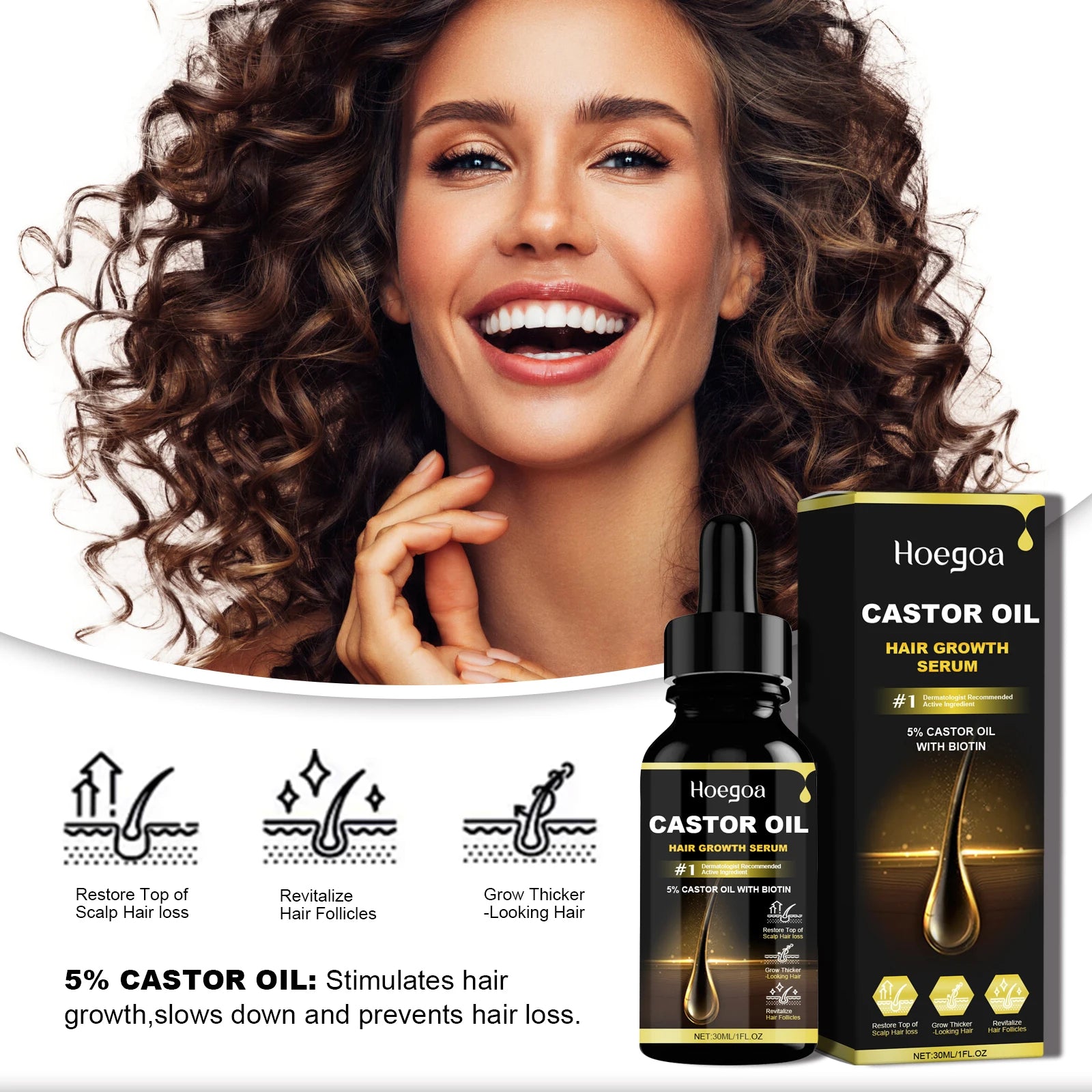 Castor Oil Hair Thickener 30ml