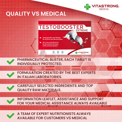 Testobooster Extreme Man Supplement By Vitastrong 100 Percent Natural Pocket Pack For Enhanced Performance And Vitality by Beauty Bae