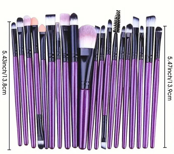 20pc Synthetic Makeup Brushes