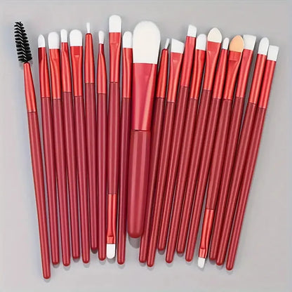 20pc Synthetic Makeup Brushes - Beauty Bae