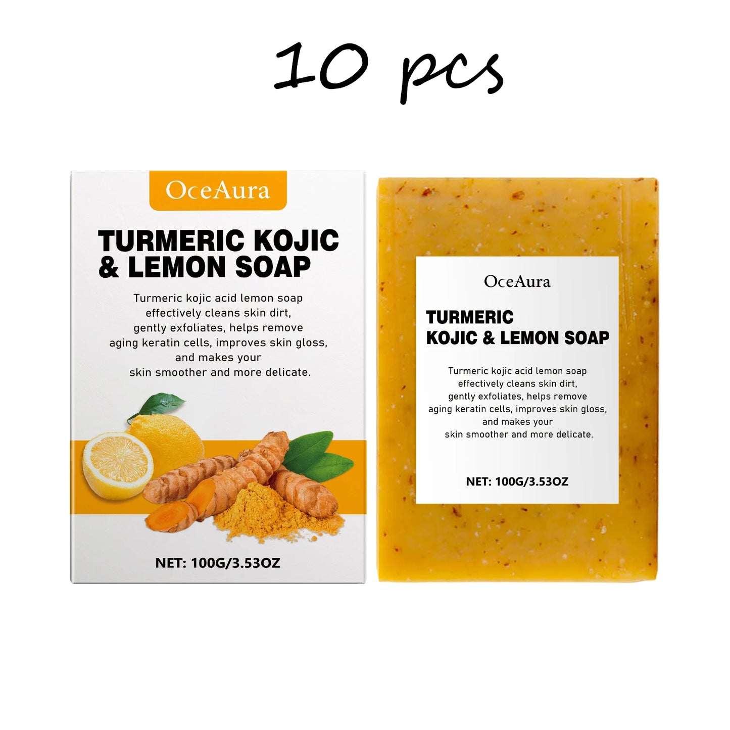 Turmeric Lemon Face Bar 100g - Beauty Bae