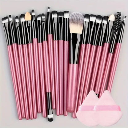 20pc Synthetic Makeup Brushes - Beauty Bae
