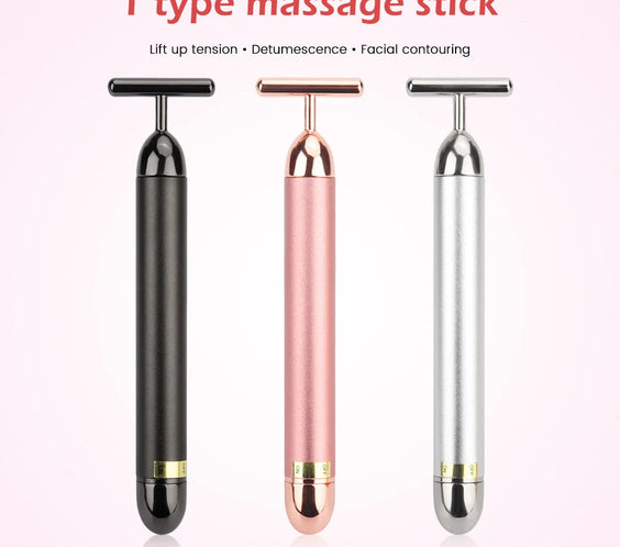 24K Gold Vibrating Face Lifter- Anti-Agir Facial Massager.