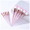 10pc Crystal Makeup Brush Set