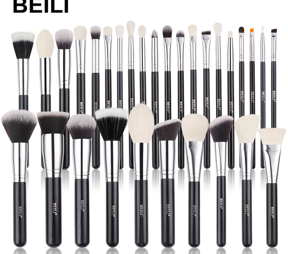 BEILI 30pc Goat Hair Brushes