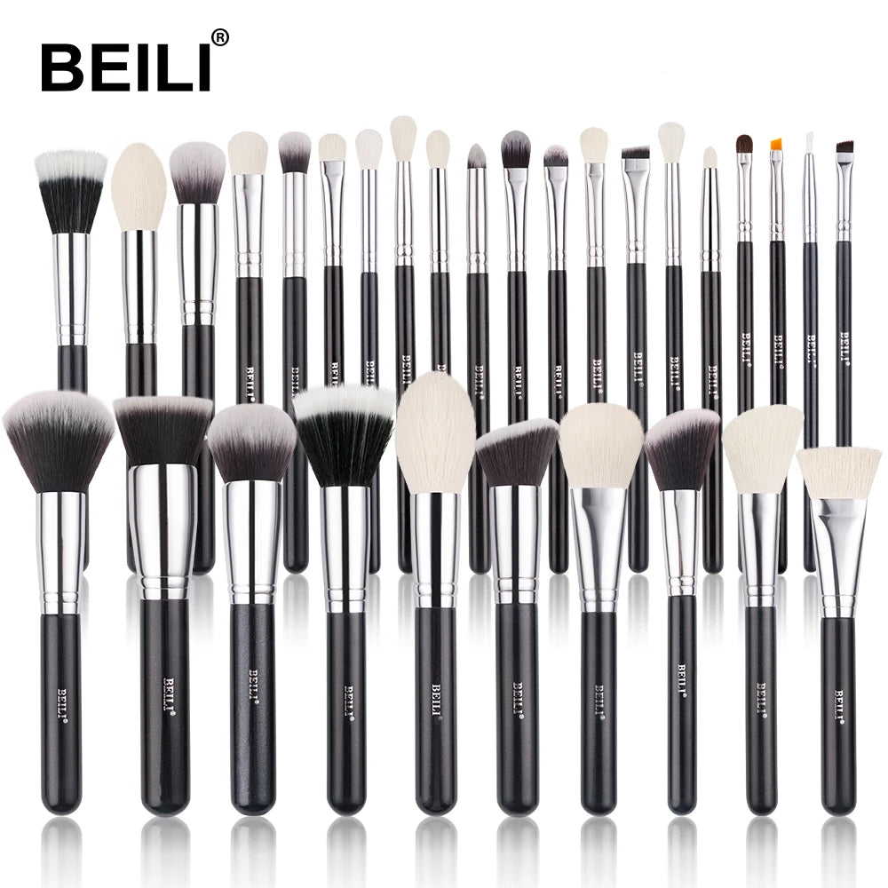 BEILI 30pc Goat Hair Brushes