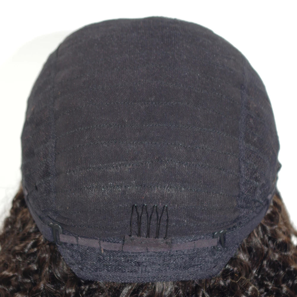 Chocolate Brown Body Wave 100 Percent Remy Indian Hair Wigs for Black Women Glueless U Part V Part Wigs 1x4 Opening Loose by Beauty Bae