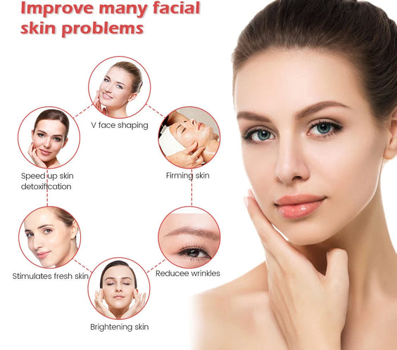 24K Gold Vibrating Face Lifter- Anti-Agir Facial Massager.