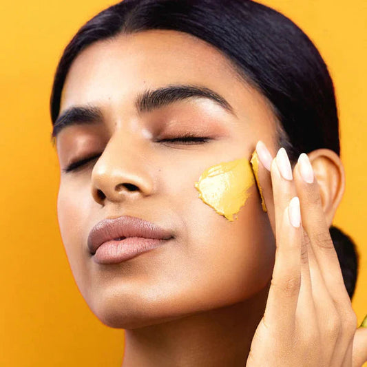 Turmeric Vitamin C Face Mask Brightening Treatment for Glowing Skin.