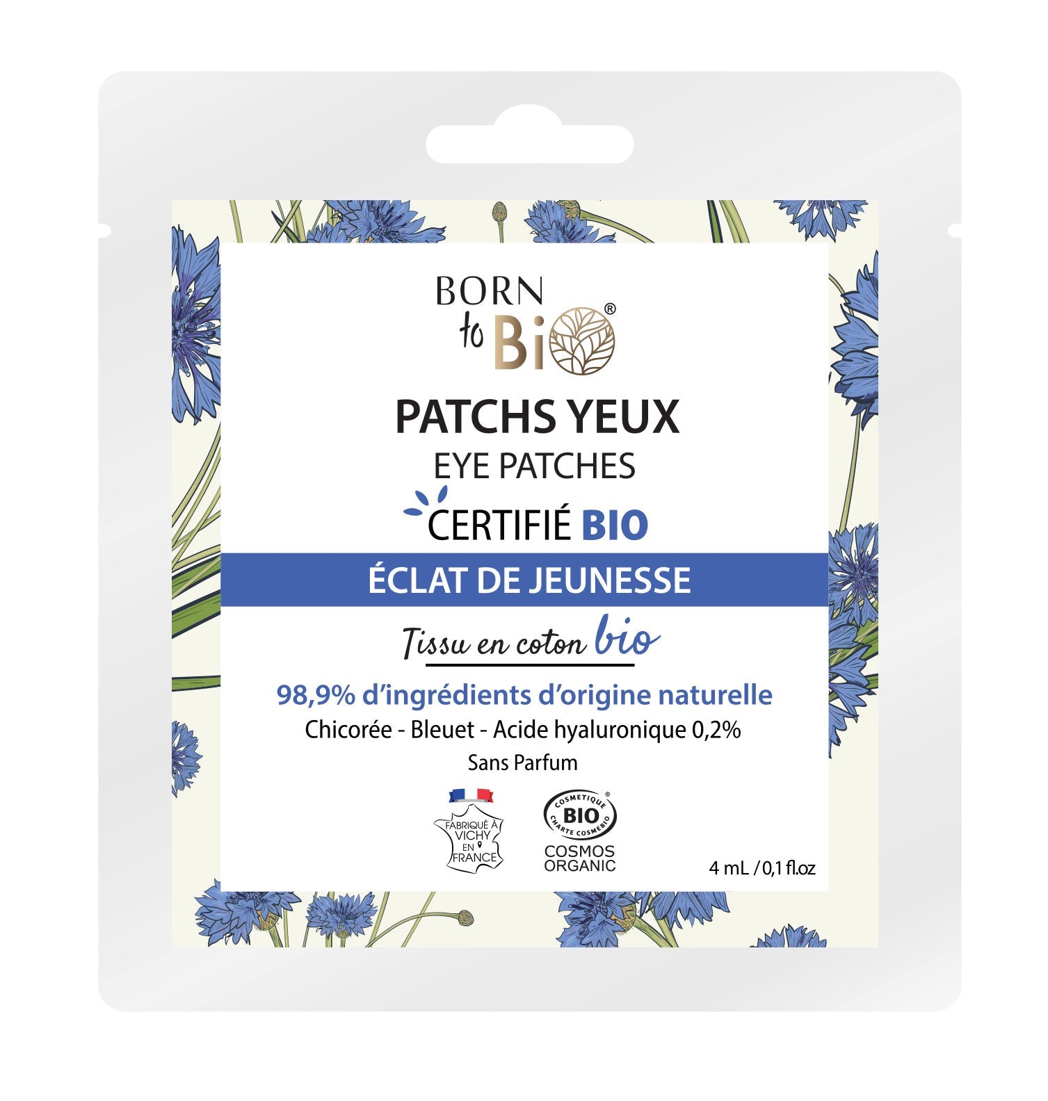 Youthful Glow Eye Patches- Certifiés Bio.